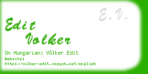 edit volker business card